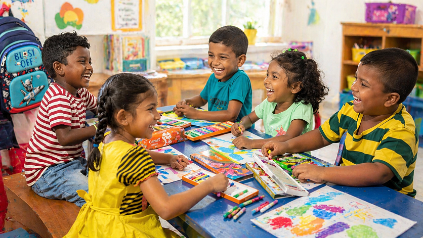 Children in classroom