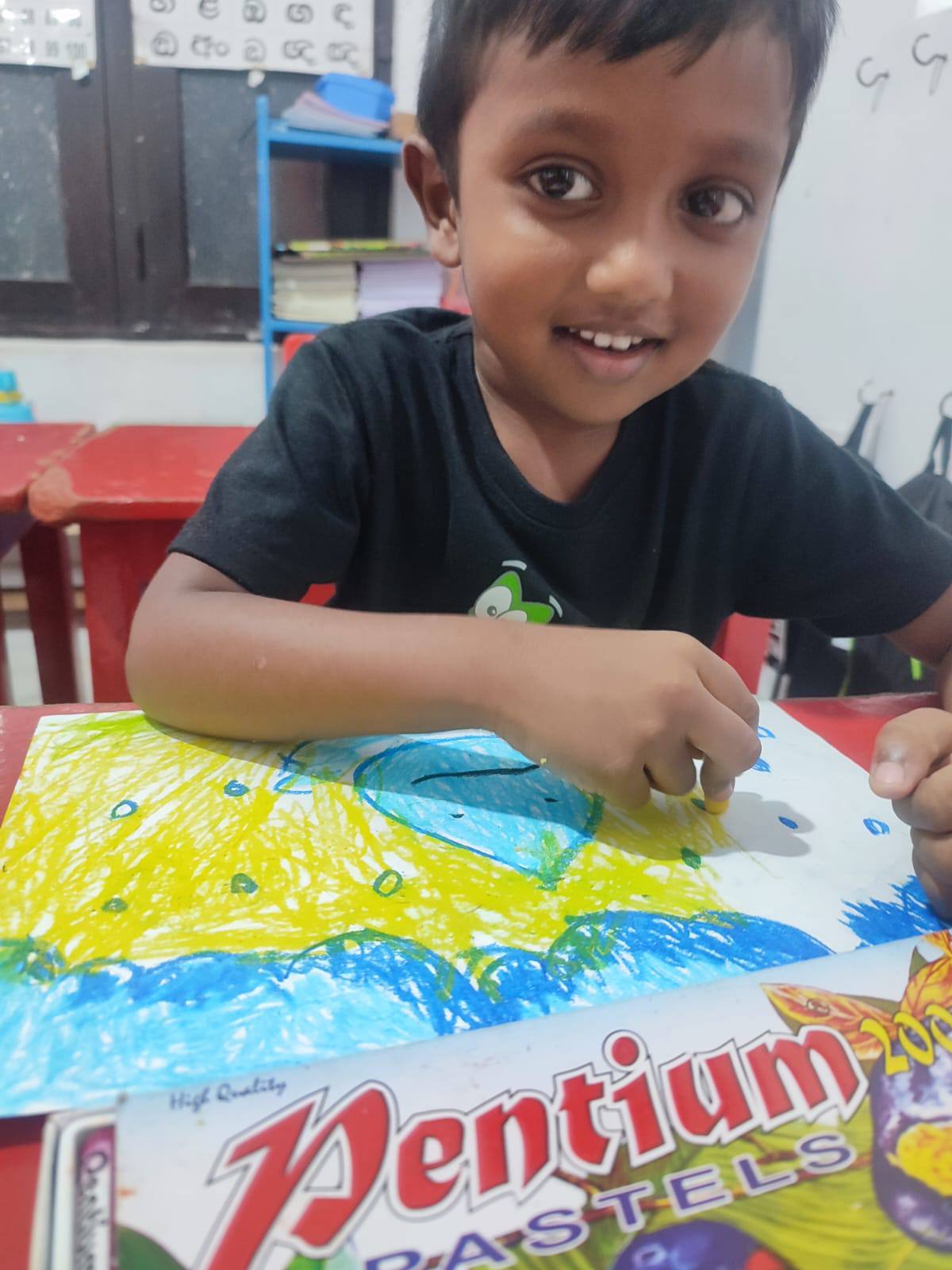 Montessori classroom activity