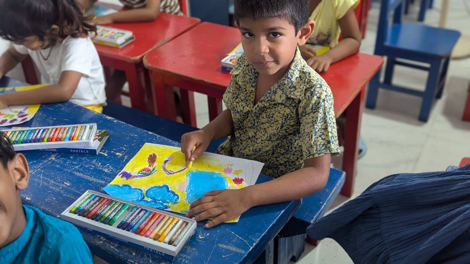 Kids enjoying creative play